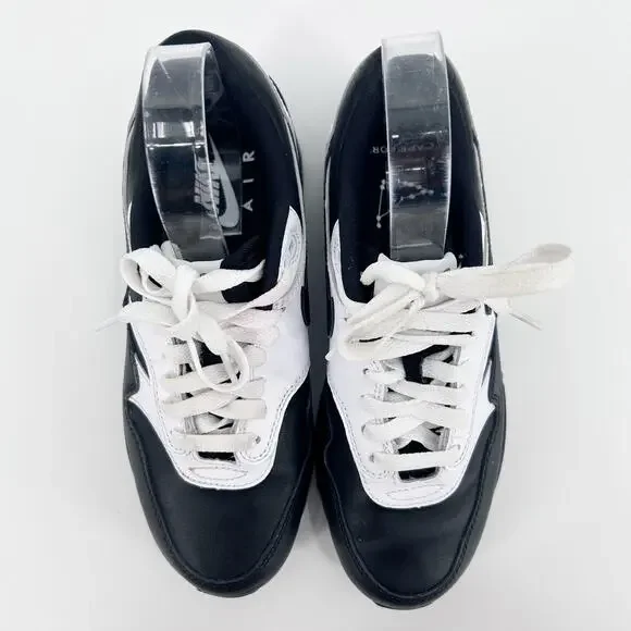 NIKE By You Air Max 1 Premium Sail Dark Obsidian White Black Sneakers Womens 6.5 - Picture 7 of 9